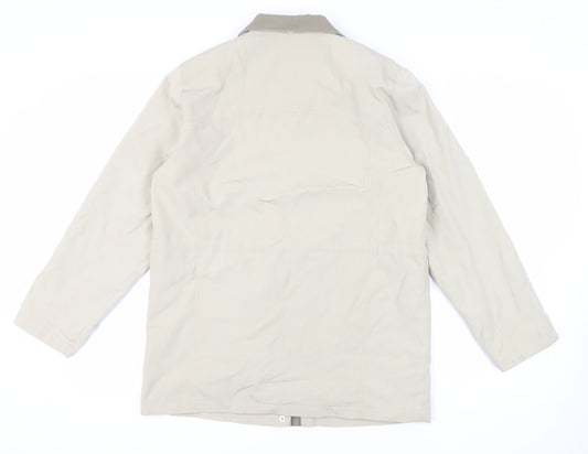 Liz Claiborne Womens Beige Jacket Size M Zip