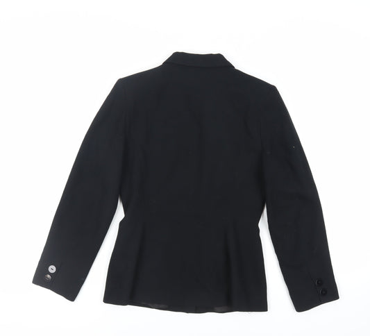 Principles Womens Black Jacket Blazer Size 8 Button