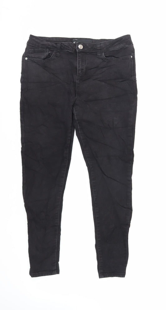 Womens UK Size 27 in Very Regular Fit Skinny Black Jeans