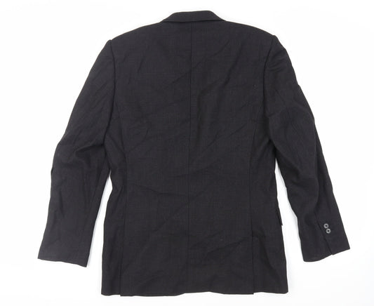 Mens UK Size 36 Zara Man Regular Black Suit Jacket