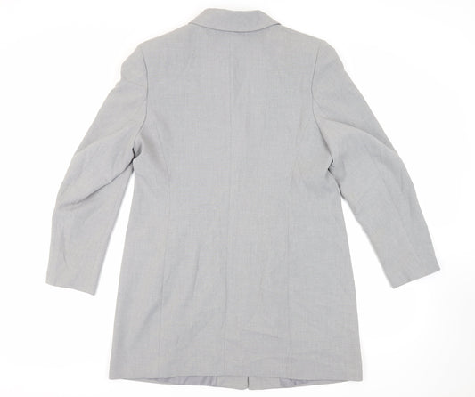 St Michael Womens Grey Jacket Blazer Size 18 Button - Vintage