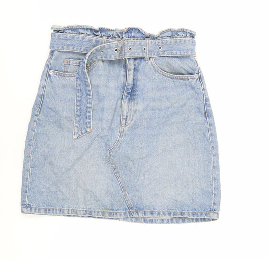 Womens UK Size 8 Divided by H&M Mini Denim Skirt