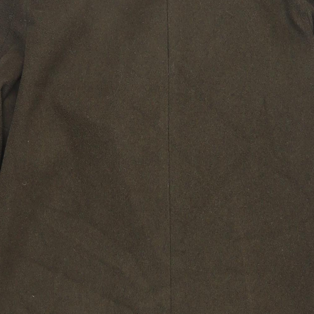 Womens UK Size 10 New Look Green Overcoat
