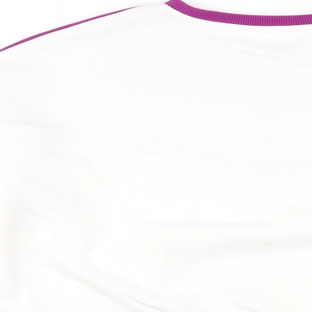 Marks and Spencer Girls White Cotton Pullover Sweatshirt Size 11-12 Years Pullover
