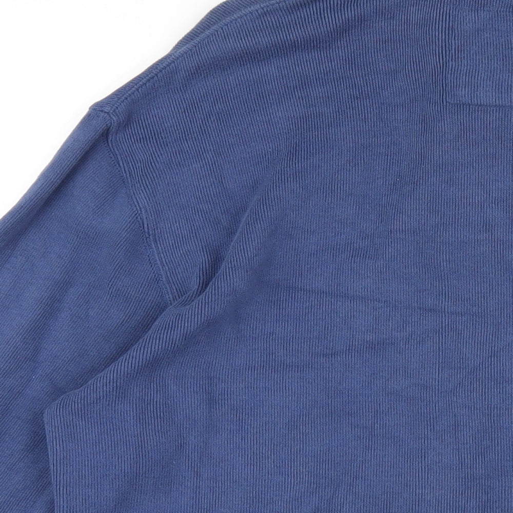 Mens UK Size S Crew Clothing Blue Pullover Sweatshirt