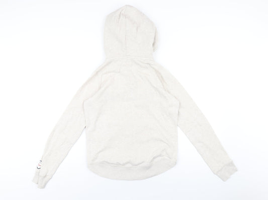 Hollister Womens Beige Cotton Pullover Hoodie Size S Pullover