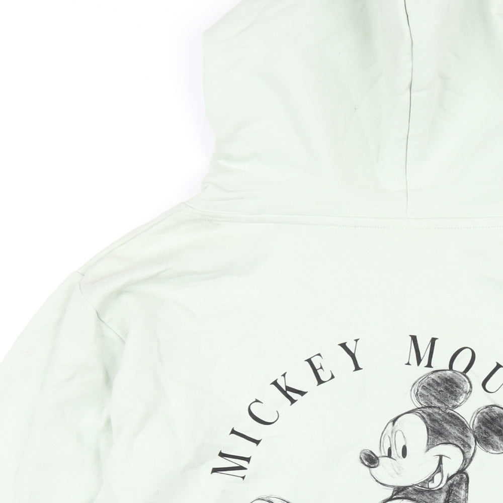 Womens UK Size 12 Disney Green Pullover Hoodie