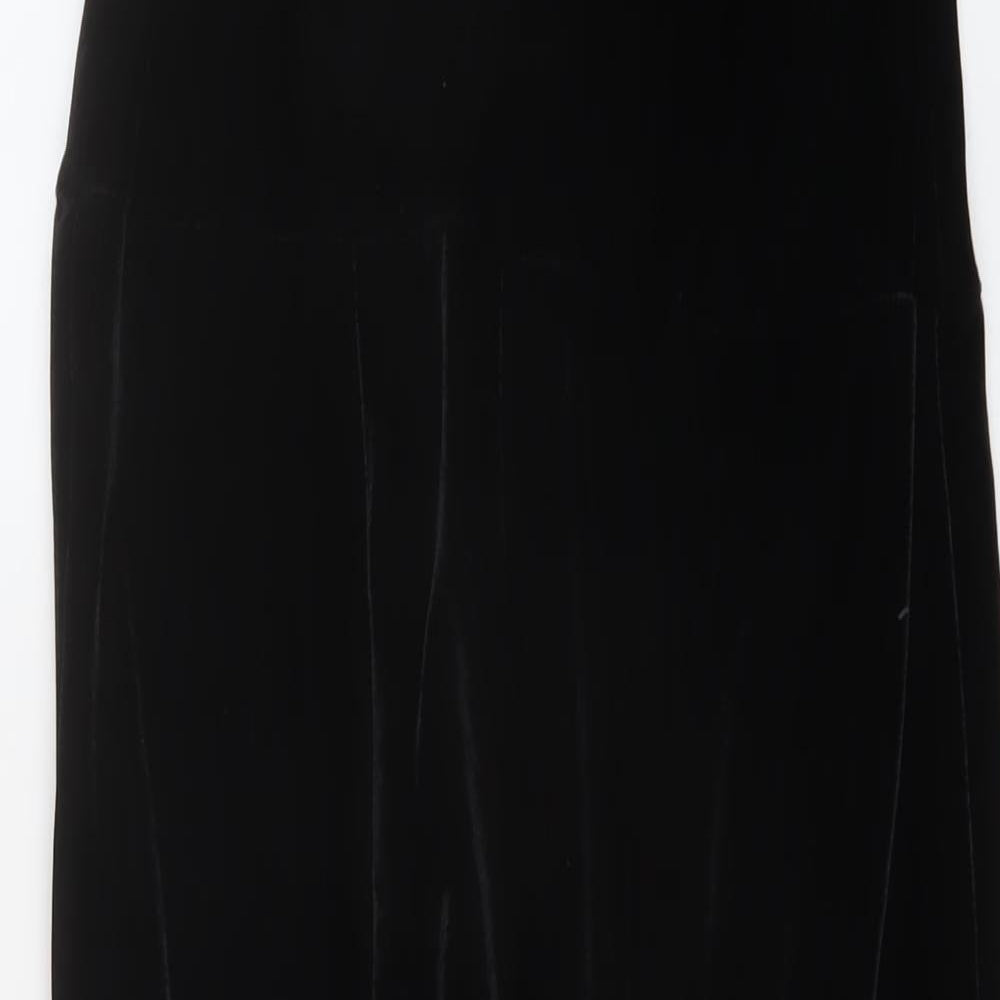 Neccesary Evil Womens Black Polyester Jumpsuit One-Piece Size S Hook & Eye