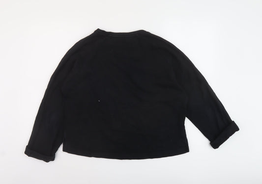 Womens UK Size M John Lewis Black Pullover Sweatshirt
