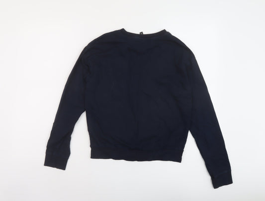 H&M Womens Blue Cotton Pullover Sweatshirt Size XS Pullover - California