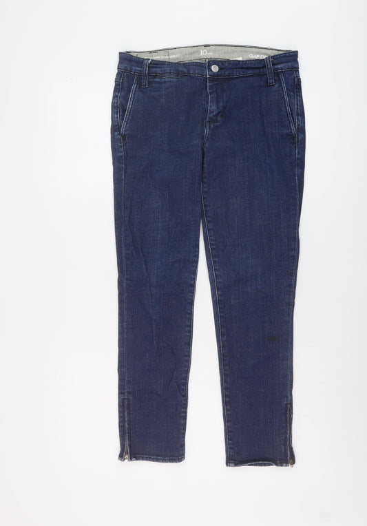 Womens UK Size 10 Gap Regular Fit Skinny Blue Jeans