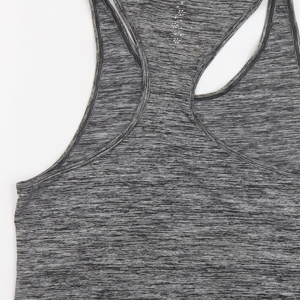 USA Pro Womens Grey Polyester Basic Tank Size 10 Round Neck Pullover