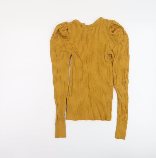 Womens UK Size 8 NEXT Yellow Pullover Jumper