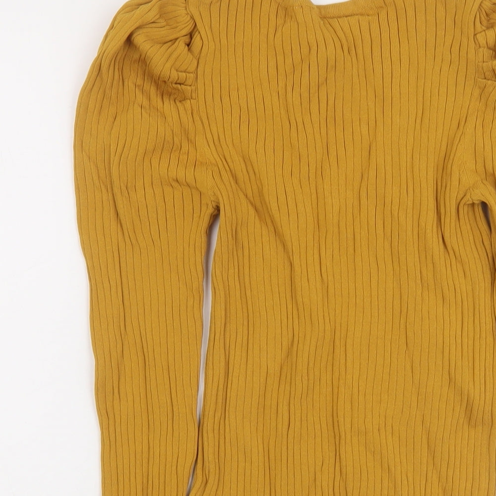Womens UK Size 8 NEXT Yellow Pullover Jumper