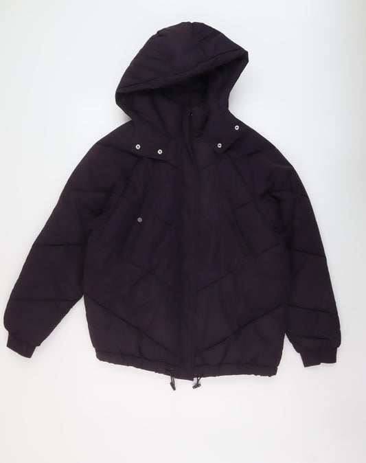 Womens UK Size 8 H&M Purple Puffer Jacket