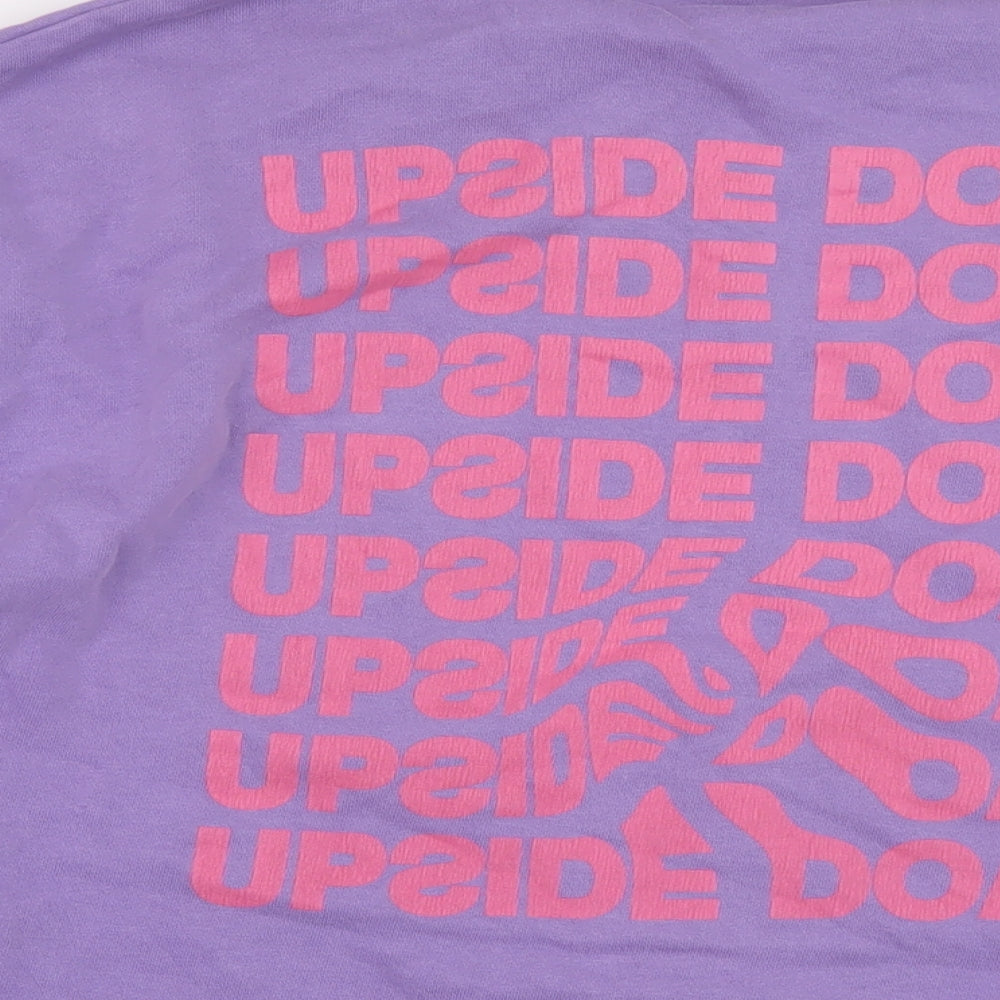 Womens UK Size XL COLLUSION Purple Pullover Sweatshirt