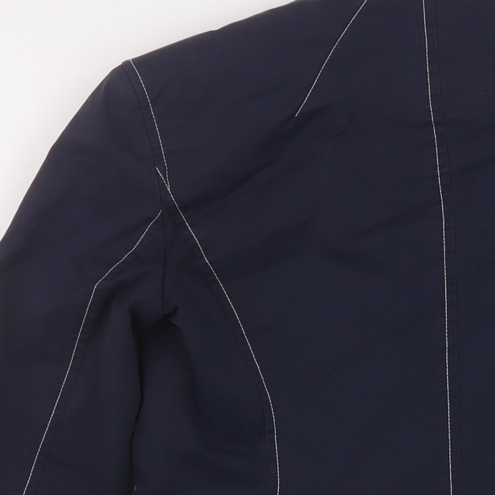 Linea Womens Blue Jacket Size 8 Zip