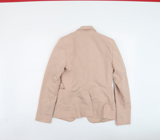 Mango Womens Pink Jacket Size 10 Button