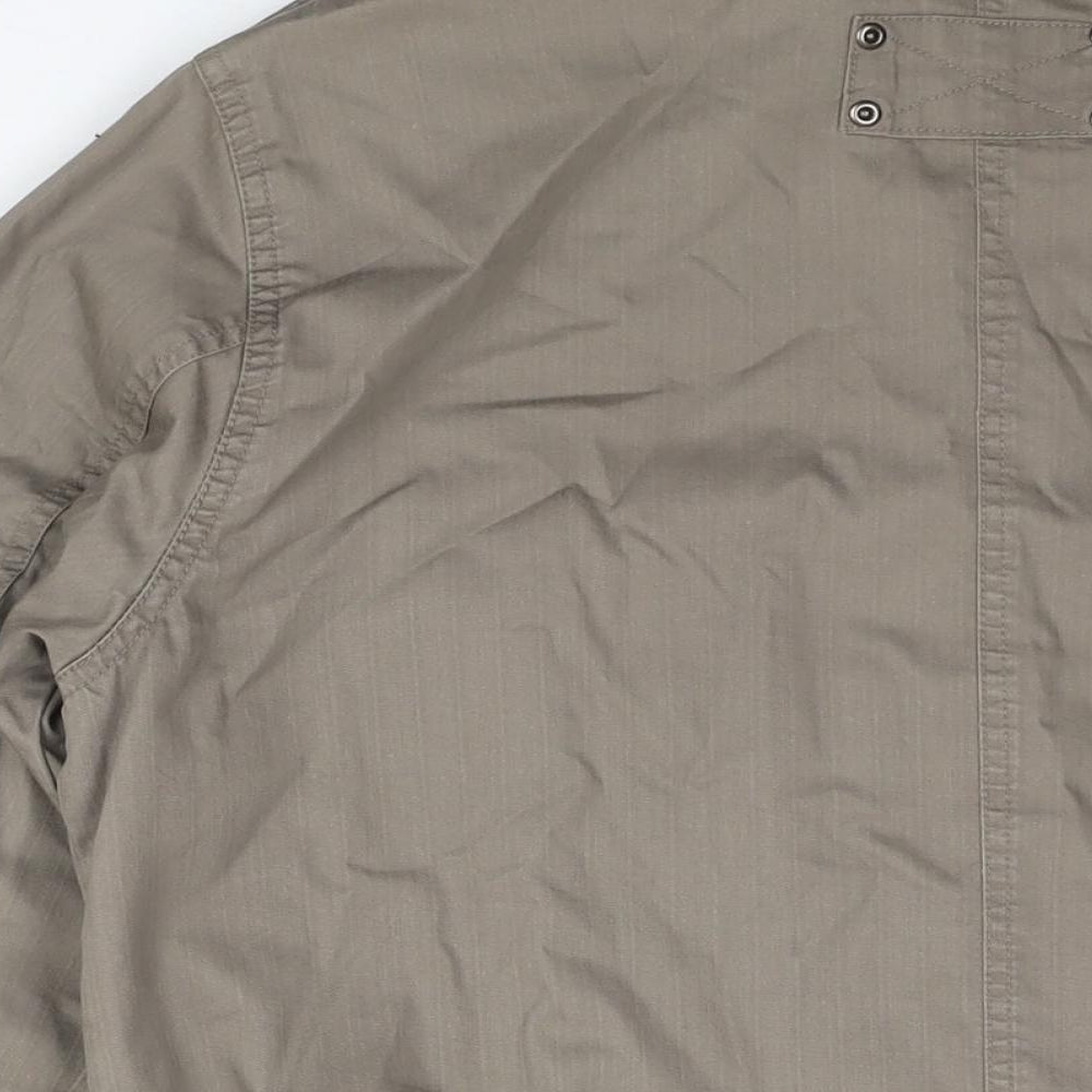Mens UK Size L Life & Glory Brown Military Jacket