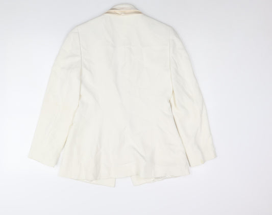 Womens UK Size 8 Planet Regular White Suit Jacket
