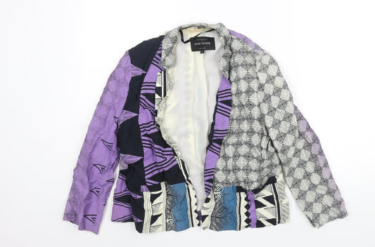 Womens UK Size 12 River Island Multicoloured Kimono Coat