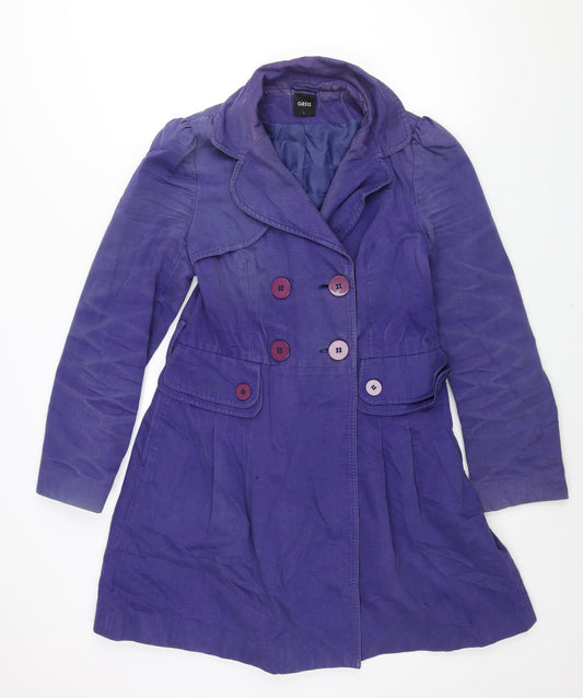 Womens UK Size L Oasis Purple Overcoat
