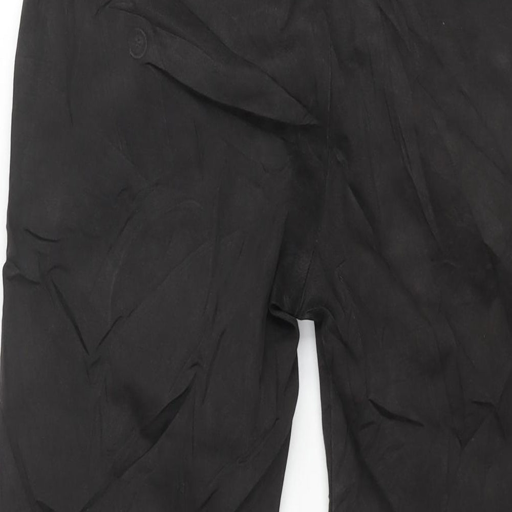Department 5 Mens Black Cotton Chino Trousers Size 30 in L25 in Regular Zip