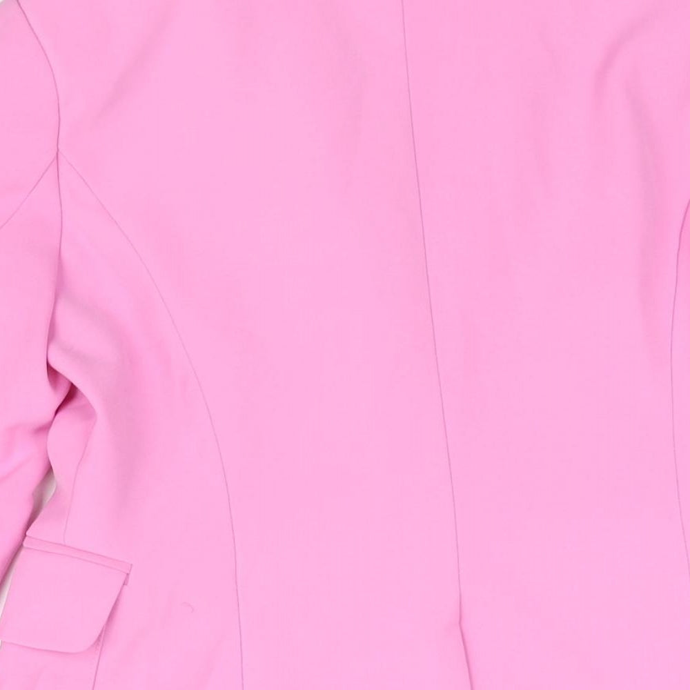 Amylynn Womens Pink Jacket Blazer Size S Button - Vented Cuffs