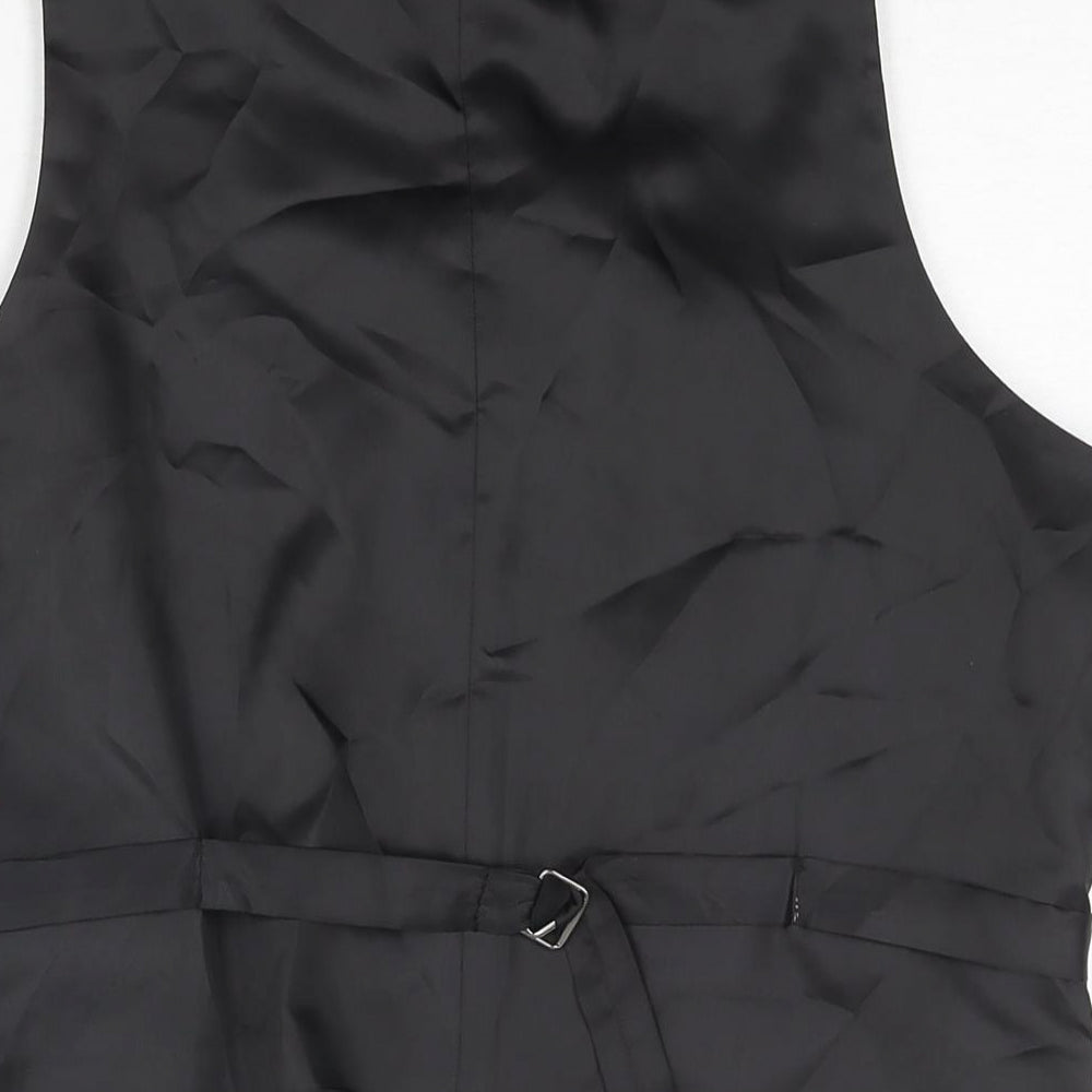 ASOS Mens Grey Polyester Jacket Suit Waistcoat Size 40 Regular