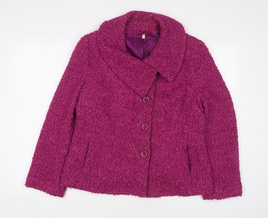 Womens UK Size 14 EWM Purple Jacket