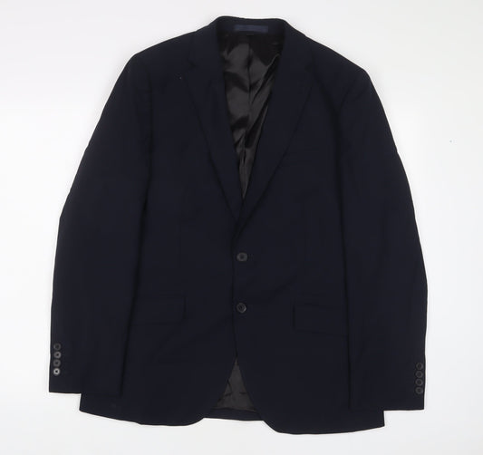 Mens UK Size 40 Autograph Regular Blue Suit Jacket