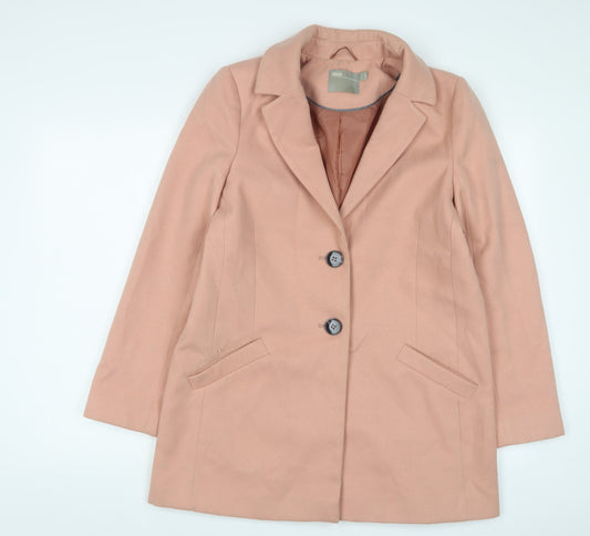 Womens UK Size 10 ASOS Pink Overcoat