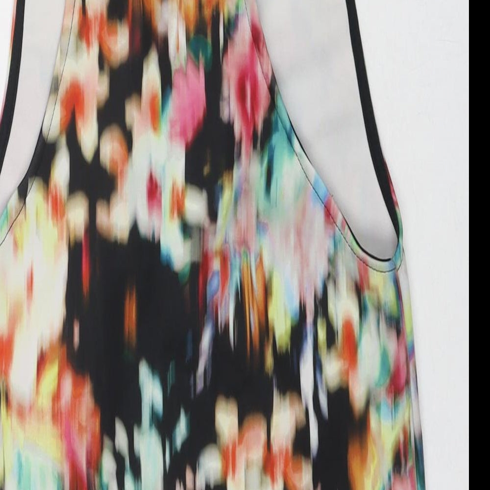 Womens UK Size XS Bershka Multicoloured Basic Tank