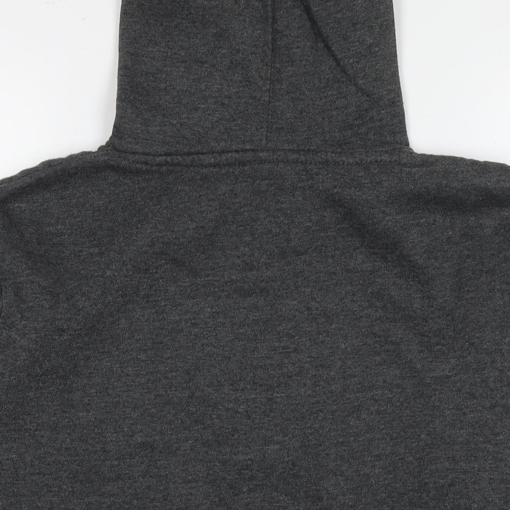 Zone One Womens Grey Cotton Pullover Hoodie Size S Pullover
