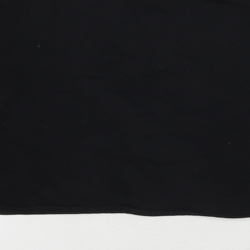Womens UK Size M Boohoo Black Pullover Sweatshirt