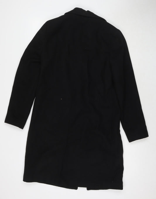 Womens UK Size 8 New Look Black Overcoat