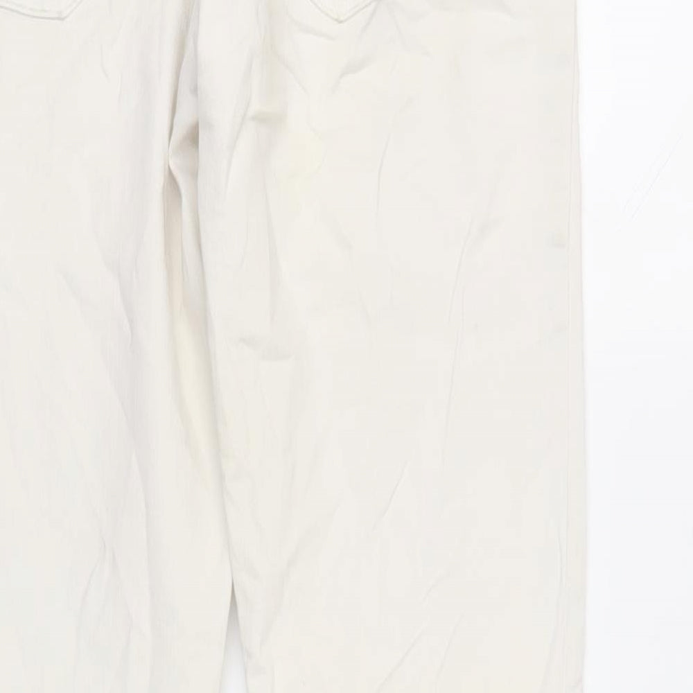 American Eagle Womens Ivory Cotton Skinny Jeans Size 30 in L31 in Regular Zip