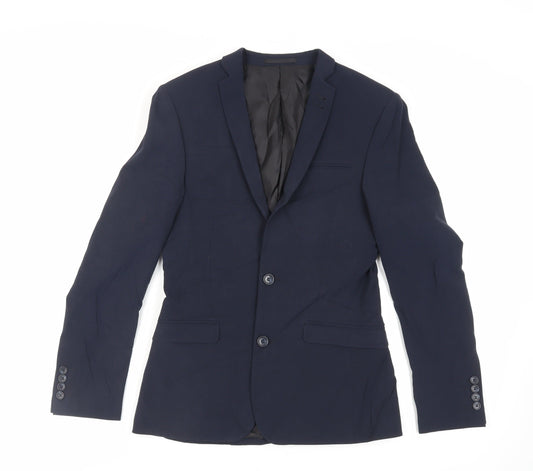 Mens UK Size 36 ASOS Regular Blue Suit Jacket