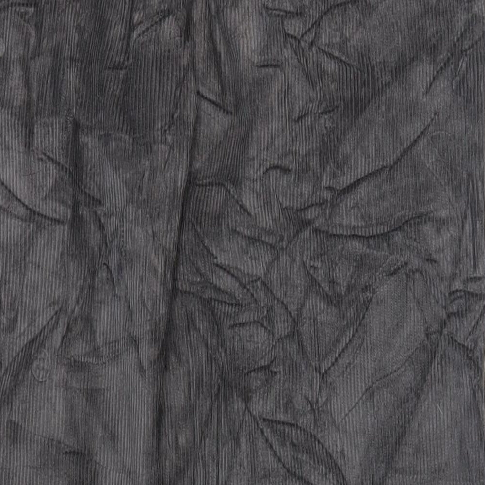 Cotton Traders Womens Grey Cotton Trousers Size 34 L29 in Regular Zip - Vintage