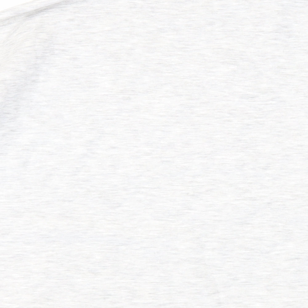 H&M Womens Grey Cotton Pullover Sweatshirt Size M Pullover - French Slogan