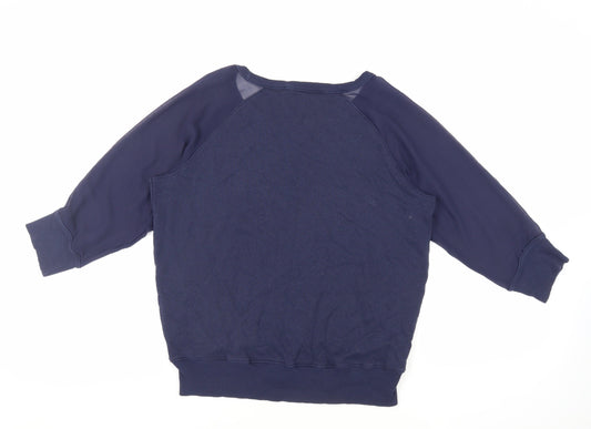 Womens UK Size M French Connection Blue Pullover Sweatshirt