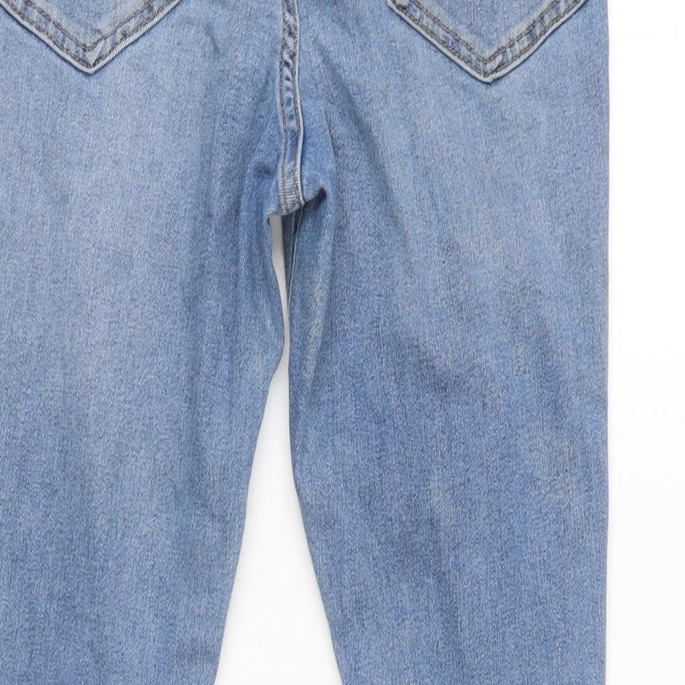 Womens UK Size 8 H&M Regular Fit Tapered Blue Jeans