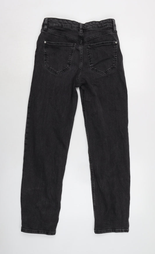 Womens UK Size 8 Marks and Spencer Regular Fit Straight Grey Jeans