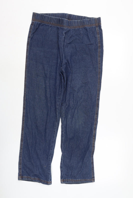 Womens UK Size 12 Damart Regular Fit Straight Blue Jeans