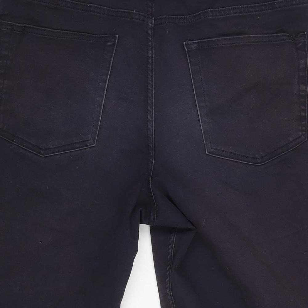H&M Mens Blue Cotton Blend Bermuda Shorts Size 32 in L10 in Regular Zip