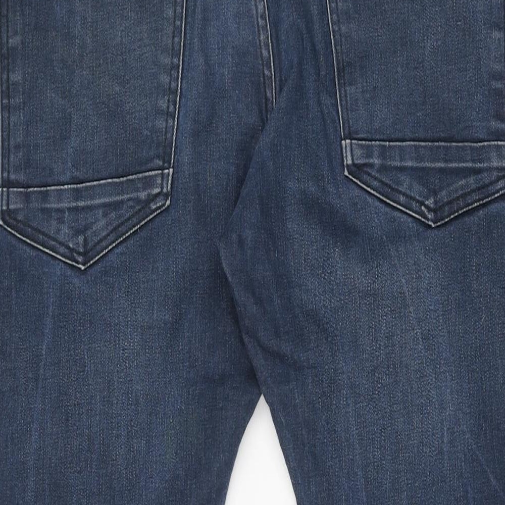 Scotch & Soda Womens Blue Cotton Skinny Jeans Size 32 in L30 in Regular Zip