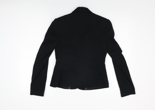 Marks and Spencer Womens Black Polyester Jacket Blazer Size 8