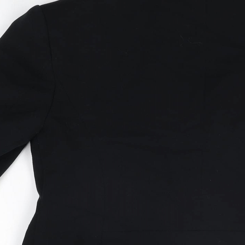 Marks and Spencer Womens Black Polyester Jacket Blazer Size 8