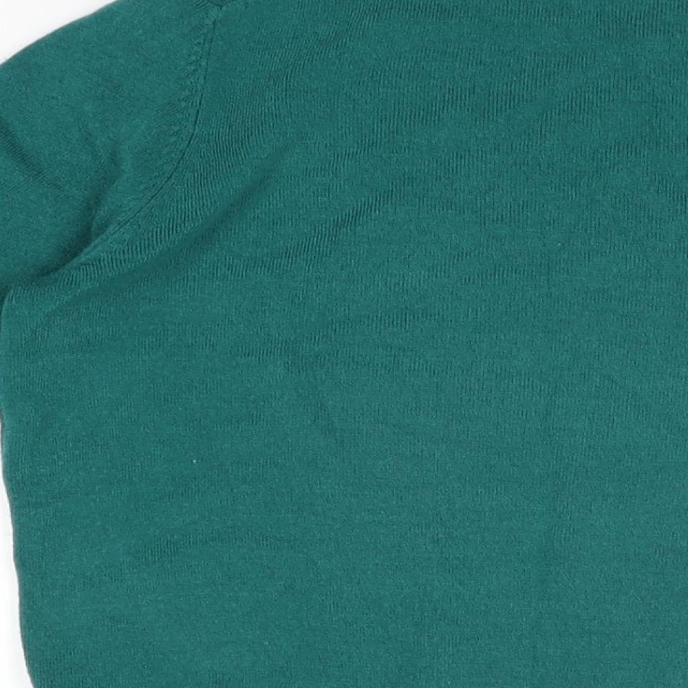 Womens UK Size 12 Marks and Spencer Green Basic T-Shirt