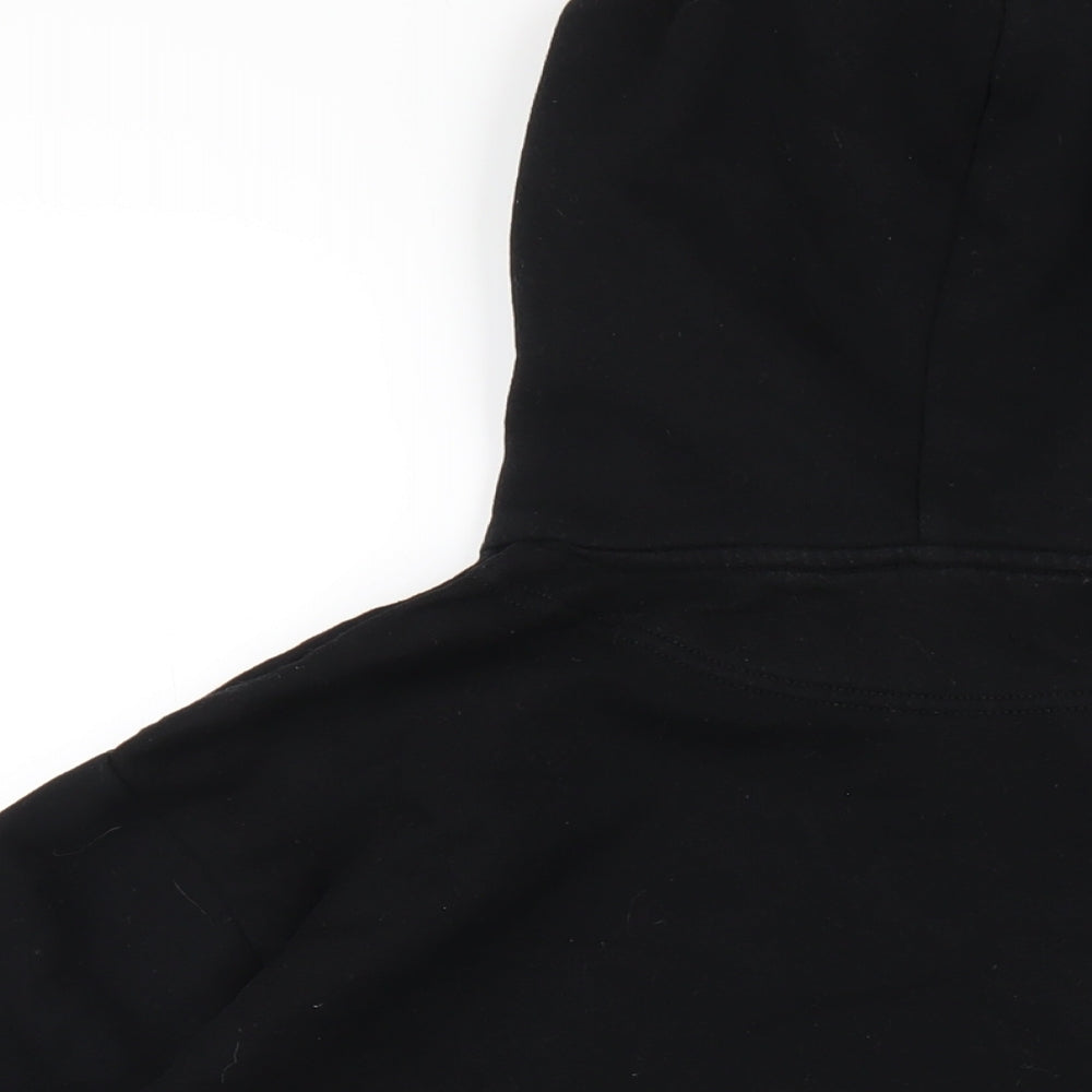 H&M Womens Black Cotton Pullover Hoodie Size M Pullover